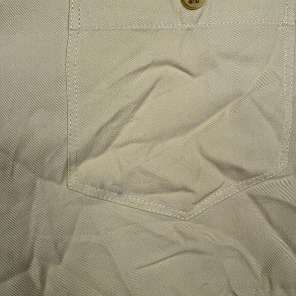 Tommy Bahama Mens Button Up Camp Shirt Large All Silk Long Sleeve Pale Yellow ** - Picture 6 of 11